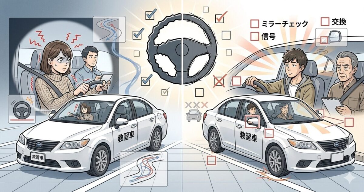 教習所で下手な生徒の特徴3選！教官目線で見たダメポイント