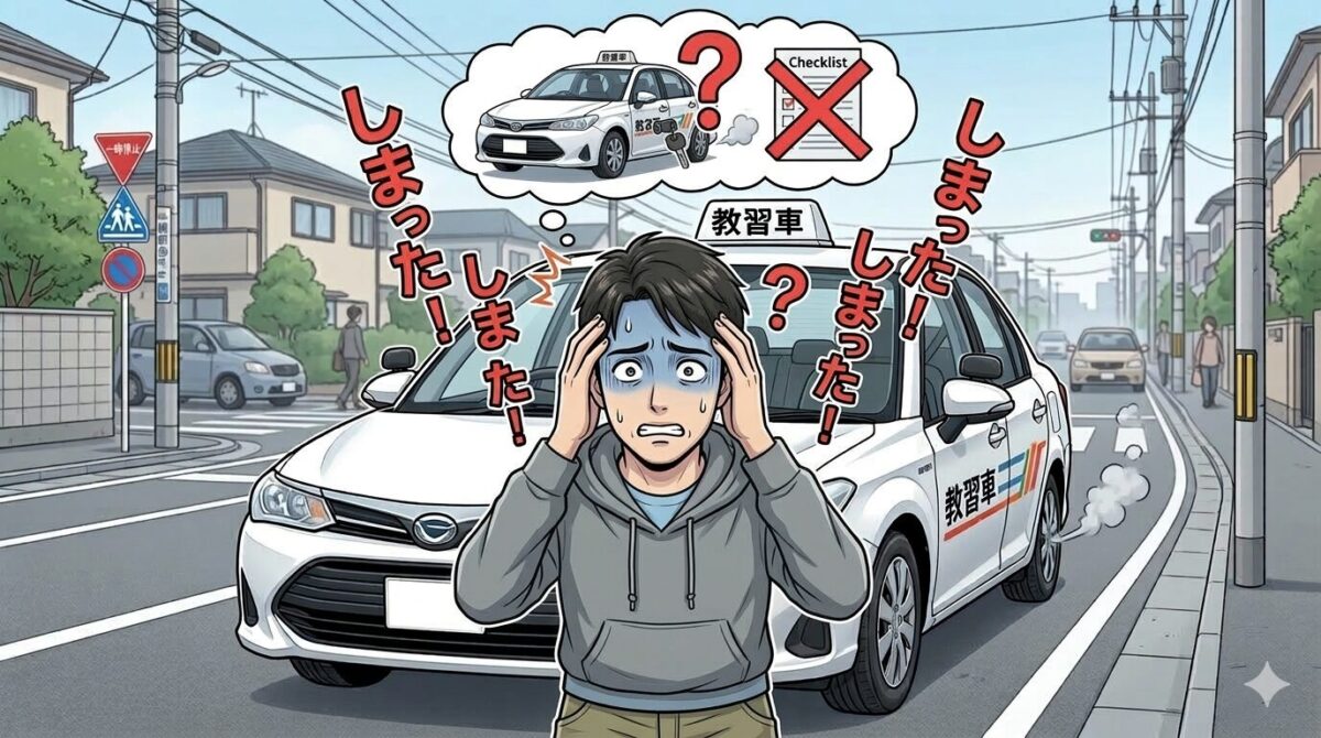 卒検でエンジンの切り忘れは何点減点？不合格につながる？