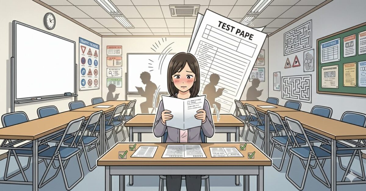 仮免学科試験に落ちたら恥ずかしい？いえいえ全然大丈夫です