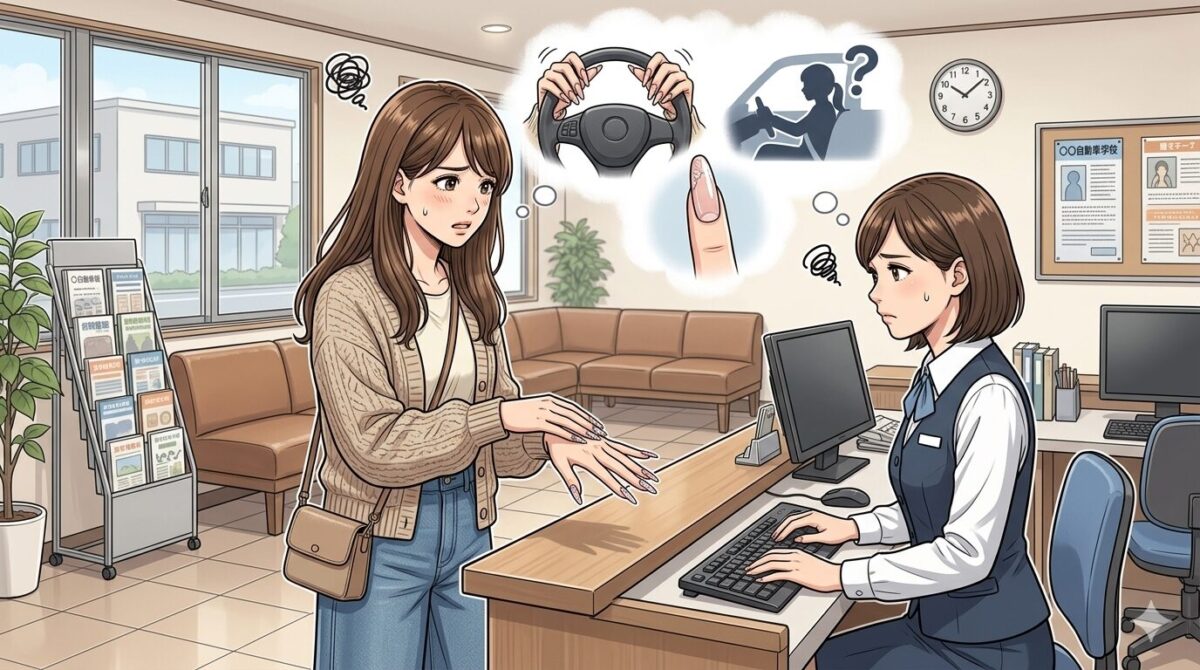 免許合宿でネイルはだめ？OKな長さや種類の判断基準まとめ