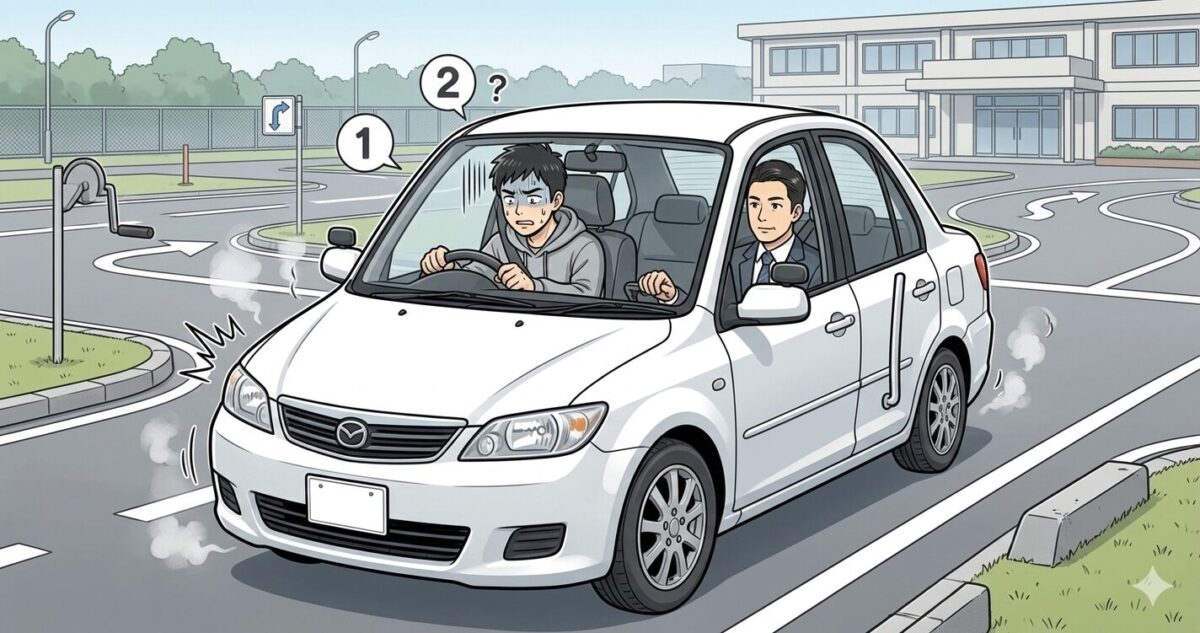 修了検定のエンストは何回まで平気？2回、3回での減点は？