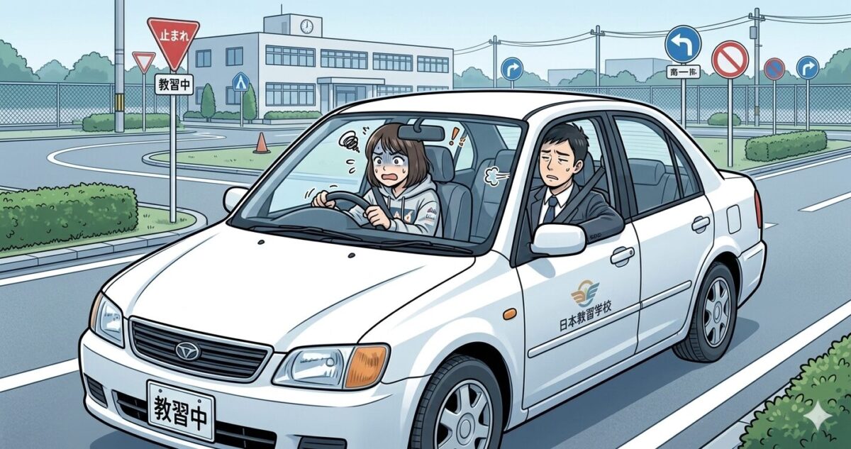 教習所で教官に呆れられる人へ、ズバリ指摘！4つのパターン
