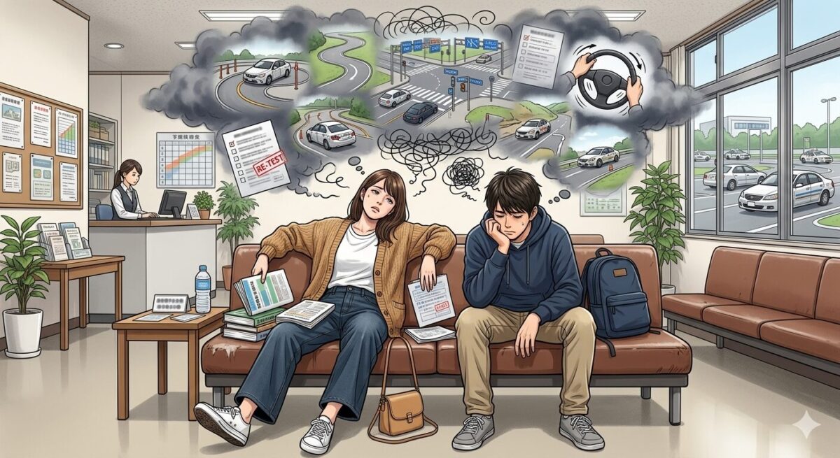 教習所の第一段階が終わらない！技能オーバーの平均って？