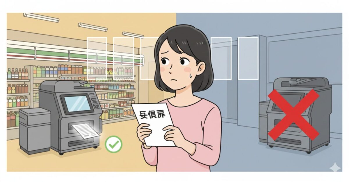 自動車学校で必要な住民票がコンビニで取れる人・ダメな人の差